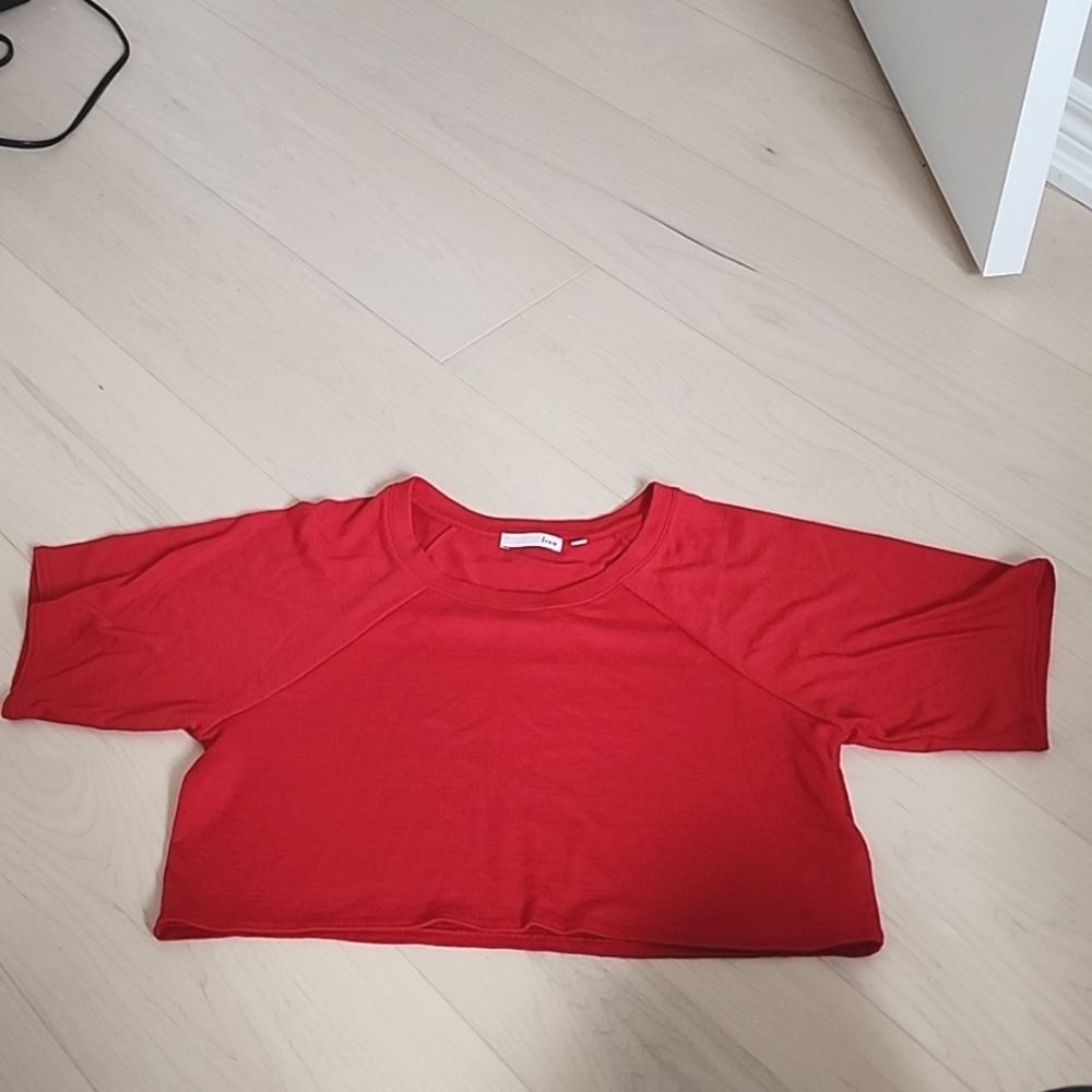 Red Wilfred/aritzia shirt